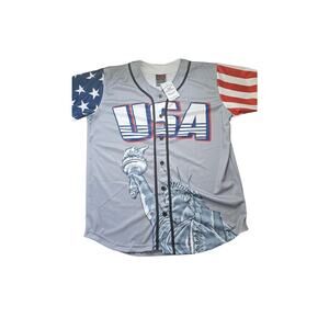 The Greater Half American Pride Apparel America Statue of Liberty size XL Jersey